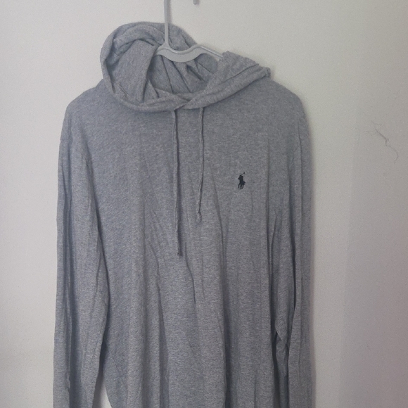 Polo Ralph Lauren Light Gray Hoodie - Picture 1 of 3